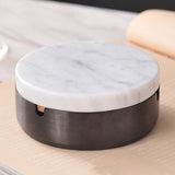 Covered Ashtray with Lid Stainless Steel Smokeless Ash Tray