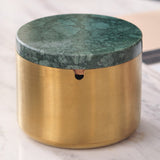 Covered Ashtray with Lid Stainless Steel Smokeless Ash Tray