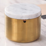 Covered Ashtray with Lid Stainless Steel Smokeless Ash Tray