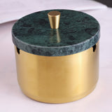 Covered Ashtray with Lid Stainless Steel Smokeless Ash Tray