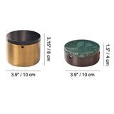 Covered Ashtray with Lid Stainless Steel Smokeless Ash Tray