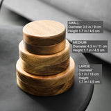 Covered Ashtray with Lid Wooden Acacia Smokeless Ash Tray