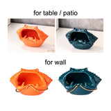 Crab Ash Tray Whale Ashtray for Table Outdoor Patio Wall Hang Ceramic Windproof Orange Teal