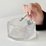 Cool Glass Ashtray Stripes Surface Ash Tray