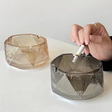 Cool Glass Ashtray Stripes Surface Ash Tray