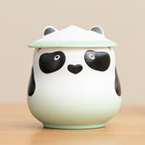 Cute Panda Ashtray with Lid Cool Ceramic Ash Tray Lidded Covered Windproof Smokeless Decorative