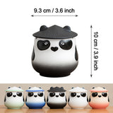 Cute Panda Ashtray with Lid Cool Ceramic Ash Tray Lidded Covered Windproof Smokeless Decorative