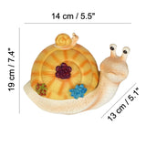 Cute Snail Ashtray Resin Ash Tray Patio Decoration Windproof Lidded Covered smokeless