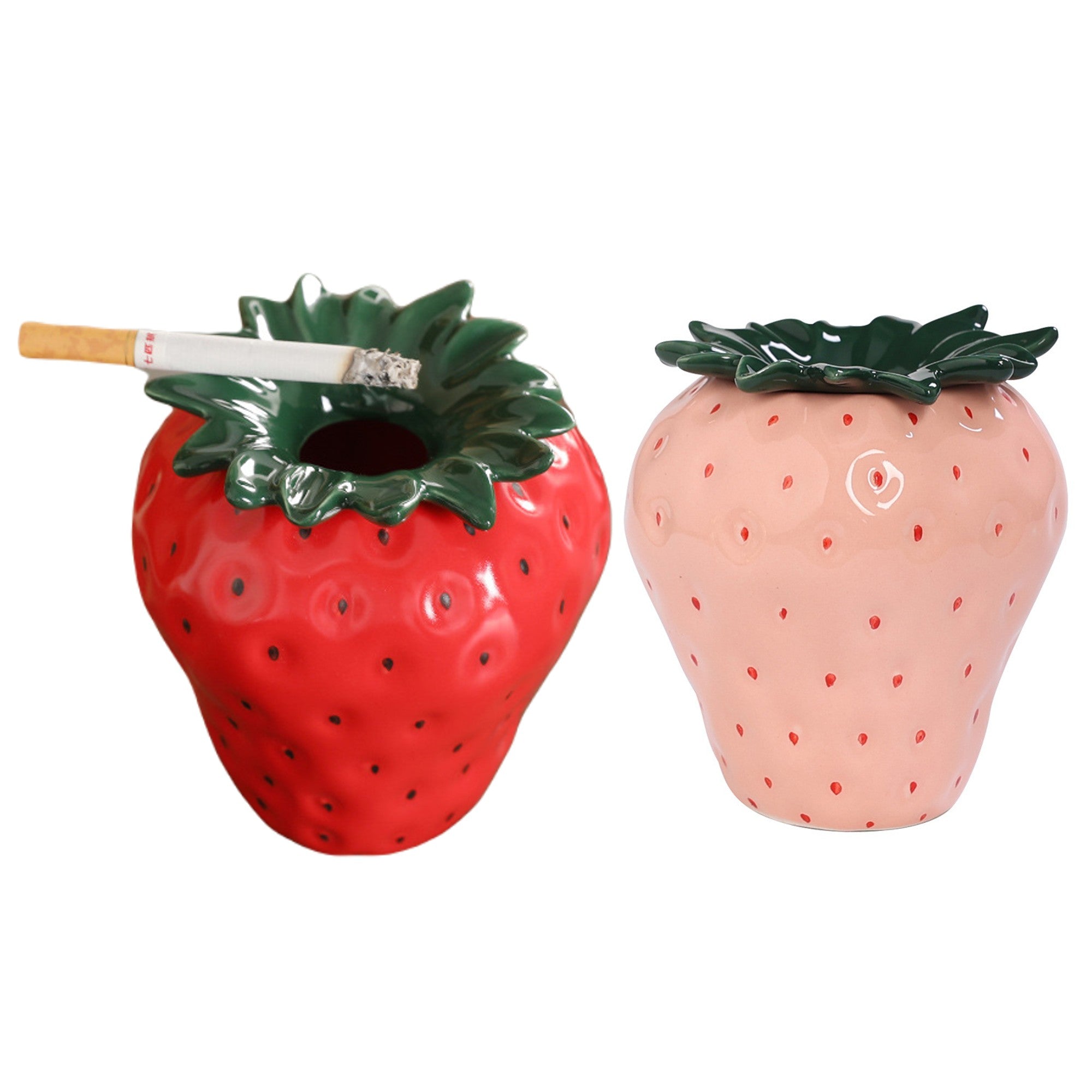 Cute Strawberry Ashtray Cool Ceramic Ash Tray – Ashtray Planet