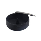 Silicone Ashtray with Lid and Poker Debowler Ash Tray for Cigarette Cigar Covered Lidded Windproof Smokeless 