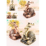 Deer Ashtray with Lid Vintage Outdoor Ash Tray Cool Cute Smokeless Covered Lidded Windproof Decorative Animal Tray
