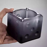 dice glass ashtray cool cute ash tray