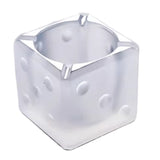 dice glass ashtray cool cute ash tray