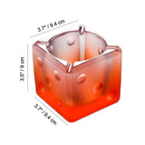 dice glass ashtray cool cute ash tray