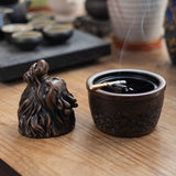 Dragon Ashtray with Lid Resin Cool Cute Covered Lidded Smokeless Windproof Ash Tray Brown