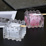 Glass Ashtray Creative Pillars Ash Tray Minimalist Outdoor Cool Cute Tray
