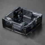 Crystal Glass Ashtray Square Cool Cute Classy Heavy Ash Tray