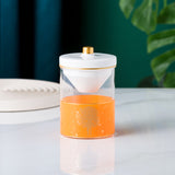 Glass Ashtray with Funnel and Lid Nordic