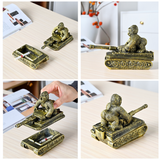 Gorilla resin ashtray covered lidded cute ash tray smokeless 