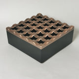 outdoor ashtray with lid metal grid ash tray windproof covered lidded 25 holes unique cool large