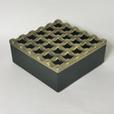 outdoor ashtray with lid metal grid ash tray windproof covered lidded 25 holes unique cool large