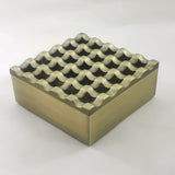 outdoor ashtray with lid metal grid ash tray windproof covered lidded 25 holes unique cool large