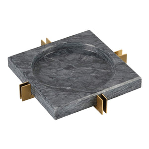 Marble Ashtray Square Round Extra Large