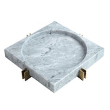 Marble Ashtray Square Round Extra Large