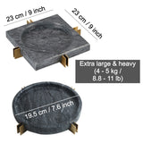 Marble Ashtray Square Round Extra Large