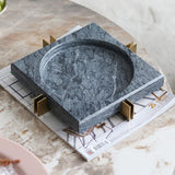 Marble Ashtray Square Round Extra Large