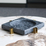 Marble Ashtray Square Round Extra Large