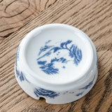 Minimalist Ceramic Ashtray Portable Pottery Porcelain Clay Ash Tray Portugal azulejos