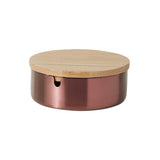 Minimalist Ashtray with Lid Stainless Steel Cool Cute Covered Lidded Ash Tray Smokeless Windproof Rose