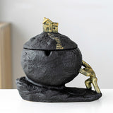 Assorted Outdoor Ashtray for Patio with Lid