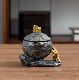 Assorted Outdoor Ashtray for Patio with Lid