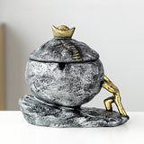 Assorted Outdoor Ashtray for Patio with Lid