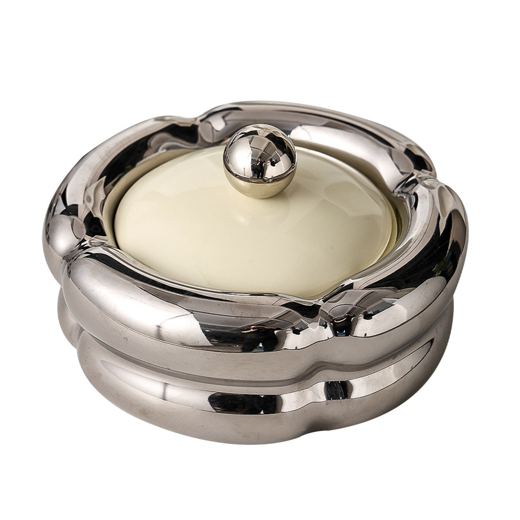 Ashtray With Lid for Outdoor Covered Smokeless Windproof 