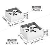 square ashtray with lid dimensions stainless steel ashtray size comparison small large