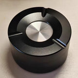 Outdoor Ashtray with Rotatable Lid Sturdy Stainless Steel Ash Tray Smokeless Car Black