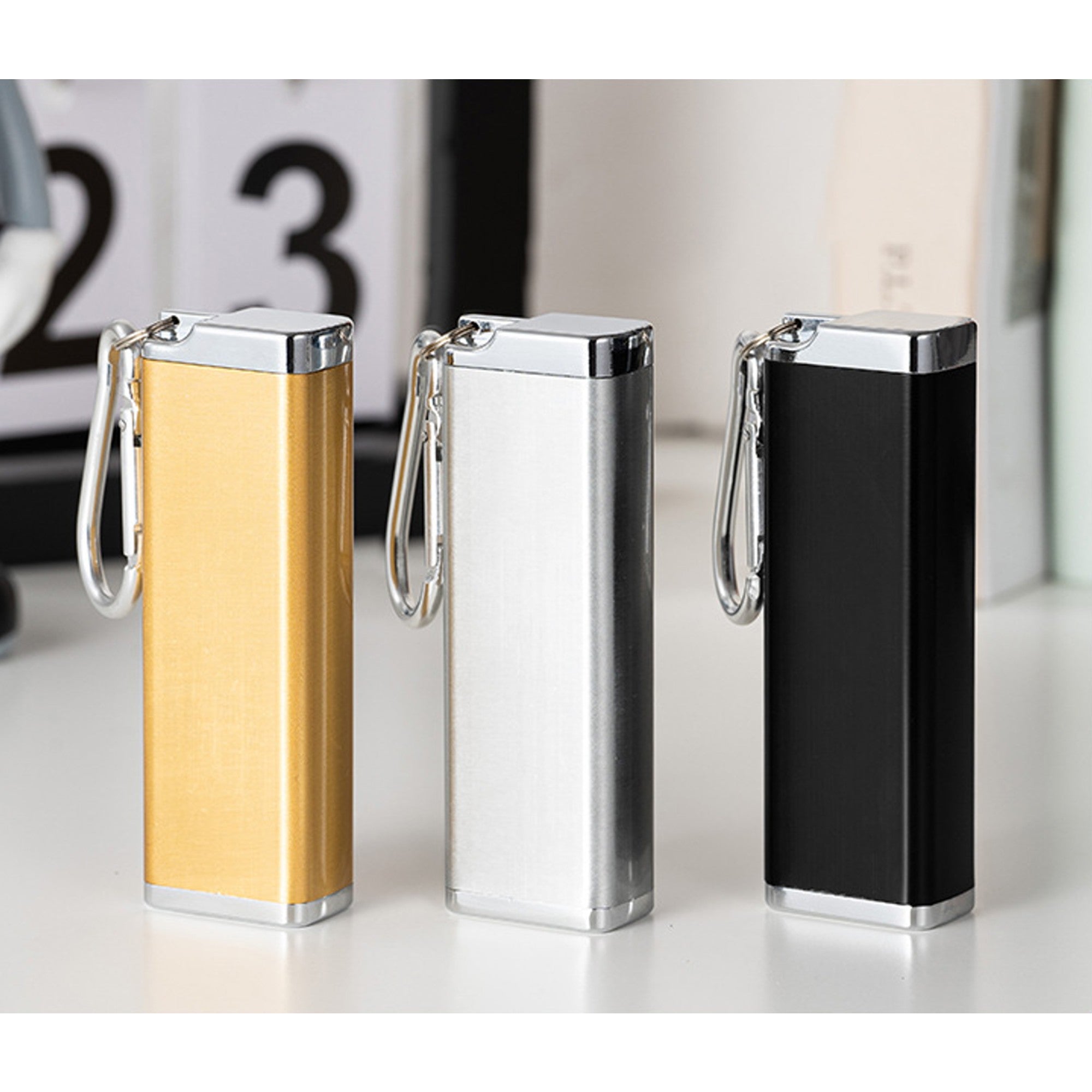 cigarette holder ashtray Pocket Ashtray Tall or Short Metal Short Silver / Pack of 2