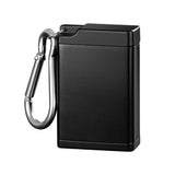 Portable Pocket Ashtray with Carabiner Mini Travel Ash Tray Black