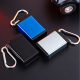 Portable Pocket Ashtray with Carabiner Mini Travel Ash Tray Black Blue Silver