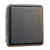 Premium Metal Cigarette Case with LU Leather