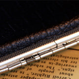Premium Metal Cigarette Case with LU Leather