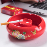 outdoor smokeless ashtray with lid ceramic ash tray for weed
