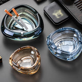 Retro Crystal Glass Ashtray Cool Cute Modern Minimalist Ash Tray
