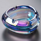 Retro Crystal Glass Ashtray Cool Cute Modern Minimalist Ash Tray Colorful
