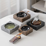 square ceramic ashtray cute cool ash tray minimalist retro vintage