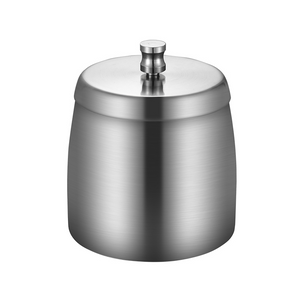 outdoor covered patio ashtray with lid stainless steel silver