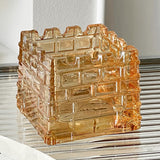 Cool Cute Unique Glass Ashtray Minimalist amber
